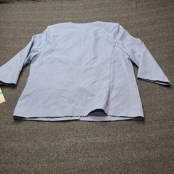 Alfred‎ Dunner Jacket Womens 16 Southampton Open Front 3/4 Sleeve Lace Trim New - Picture 7 of 8